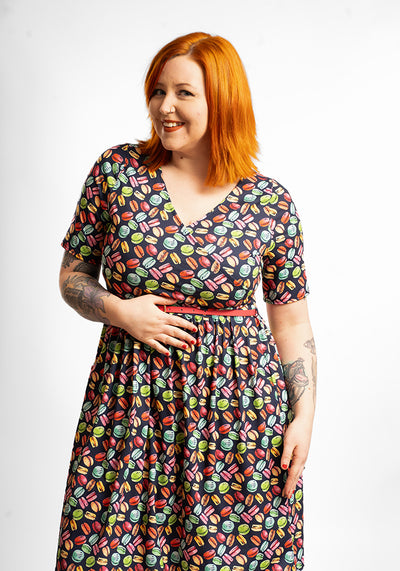 Bayley Colourful Macarons Print Dress