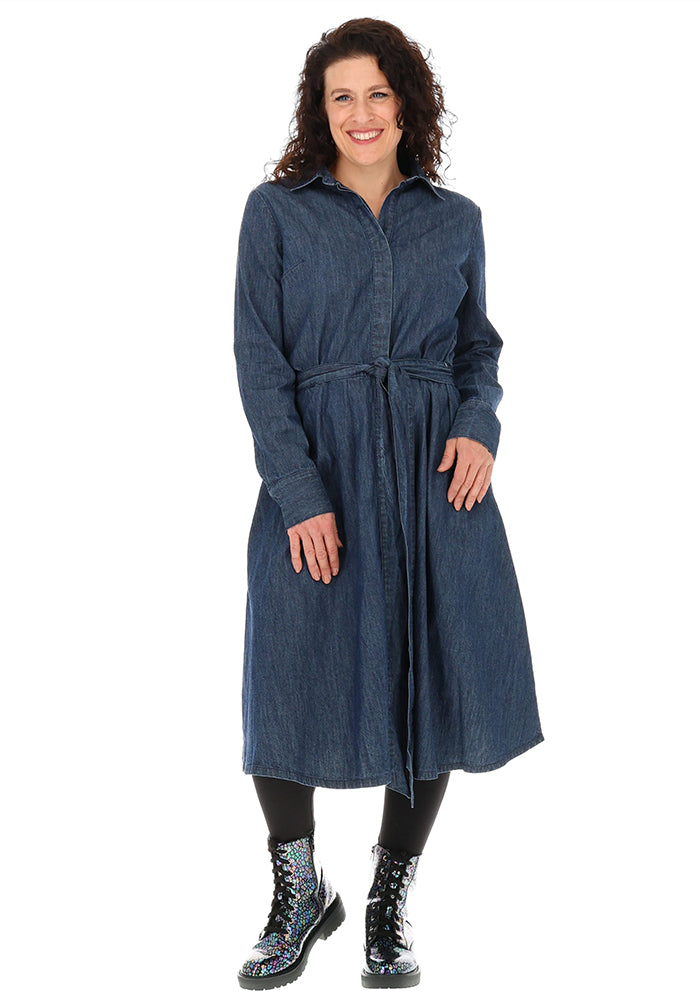 Beaux Denim Shirt Dress