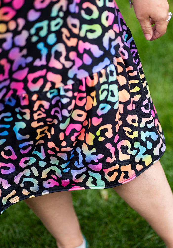 Beca Iridescent Animal Print Dress