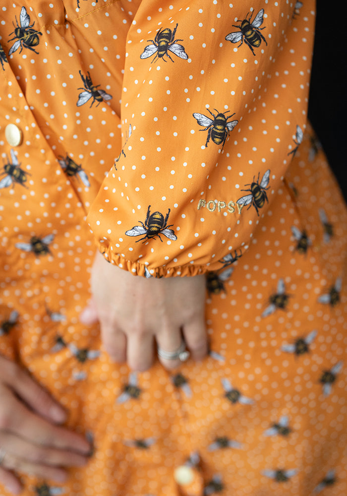 Second angle of Bee Print Popsy Coat