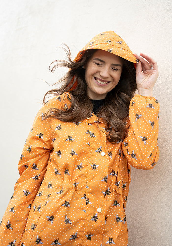 Fourth angle of Bee Print Popsy Coat