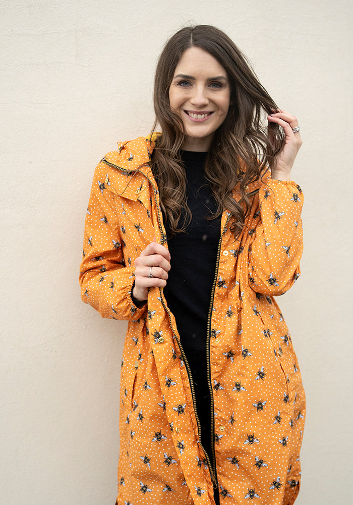Third angle of Bee Print Popsy Coat