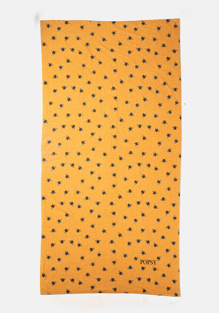 Bee Print Large Towel