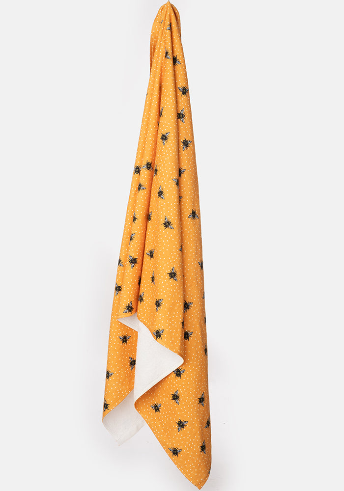Fourth angle of Bee Print Large Towel