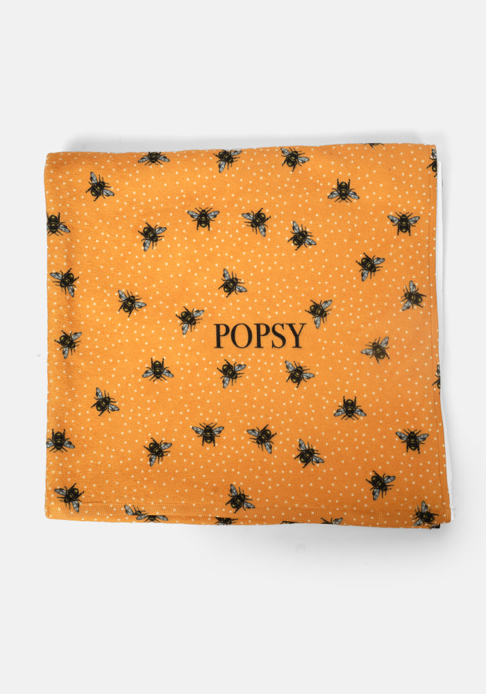 Third angle of Bee Print Large Towel