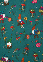 Belita Gnomes Print Cotton Midi Dress