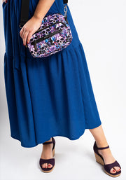 Bell Royal Blue Tiered Hem Midaxi Dress