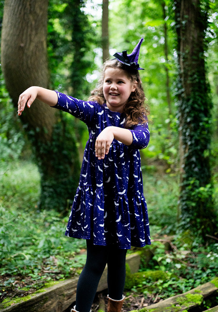 Children's Bat Print Dress (Bertel)