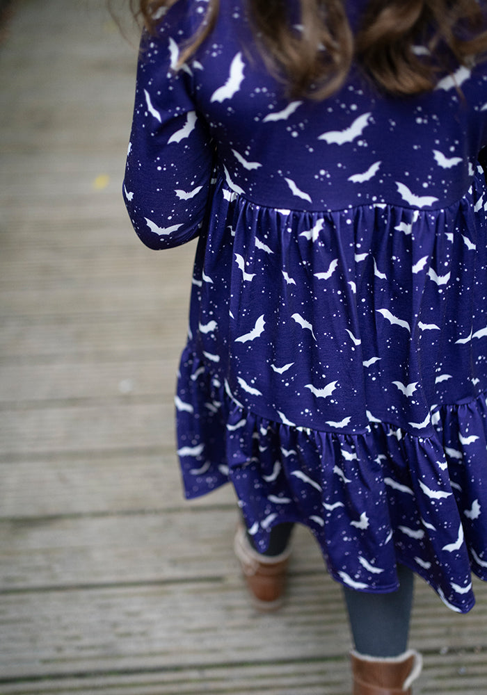 Children's Bat Print Dress (Bertel)