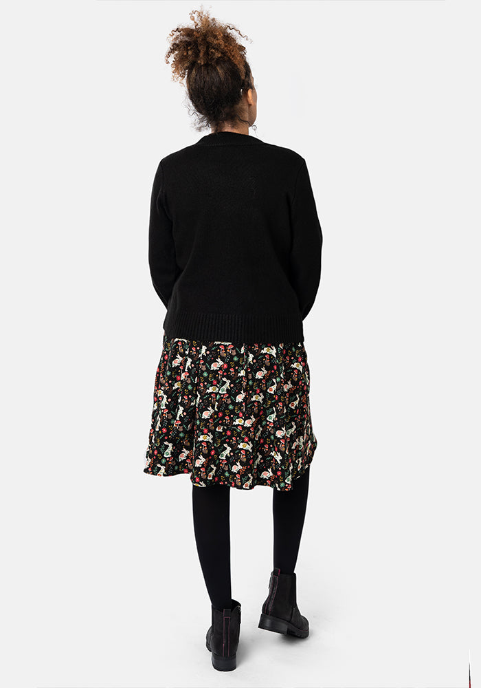 Black Balloon Sleeve Jumper