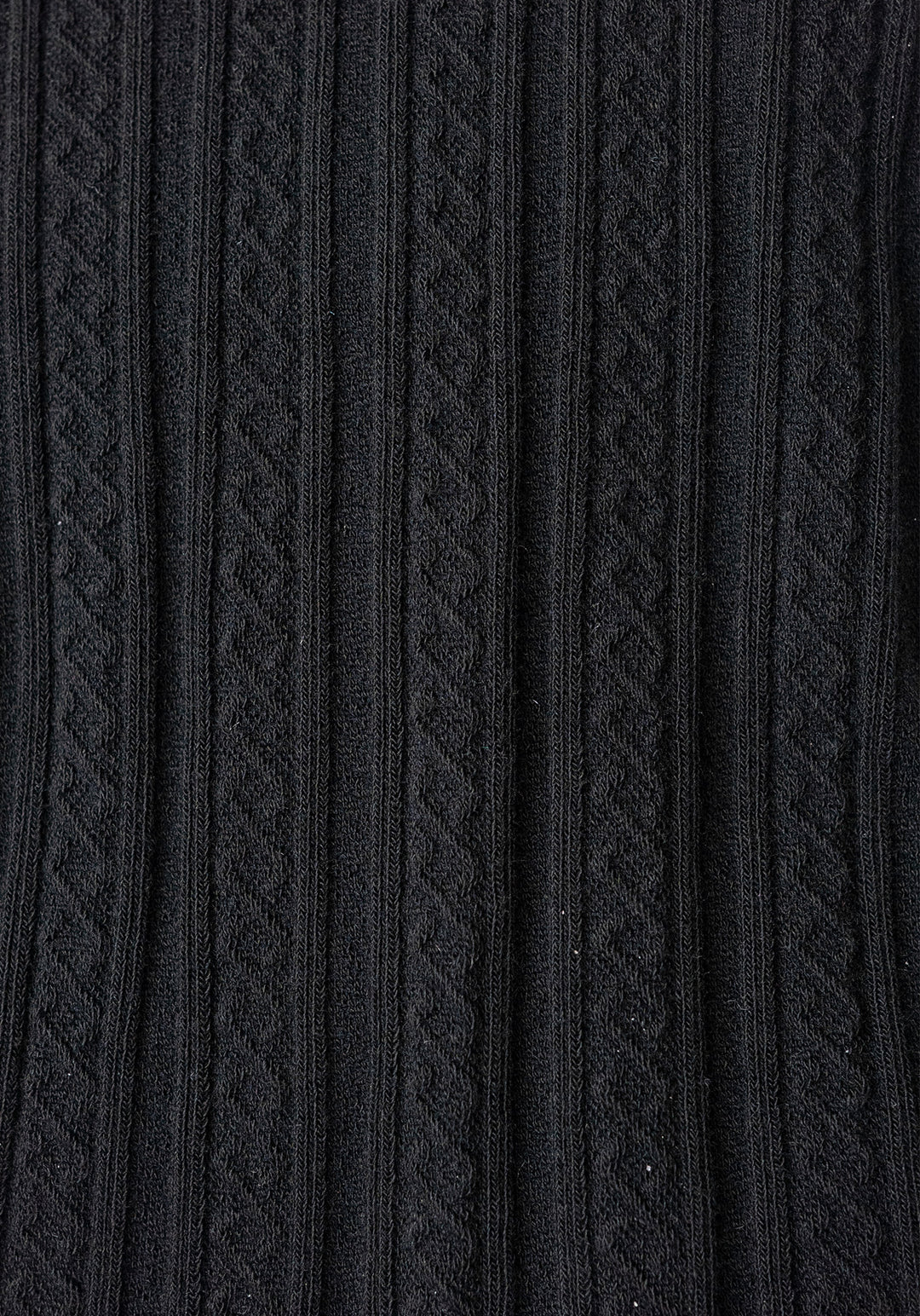 Black Cable Knit Tights