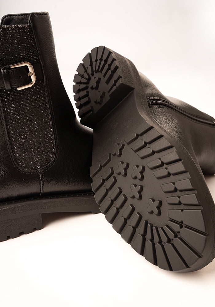 Seventh angle of Black Chelsea Boot