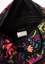 Black Dinosaur Print Cross Body Bag