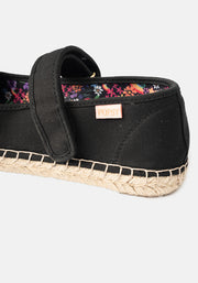 Flat Espadrille Black