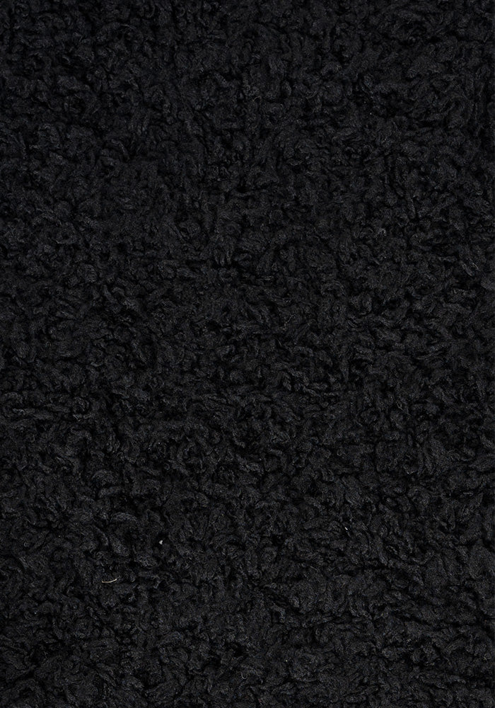 Second angle of Black Fluffy Socks