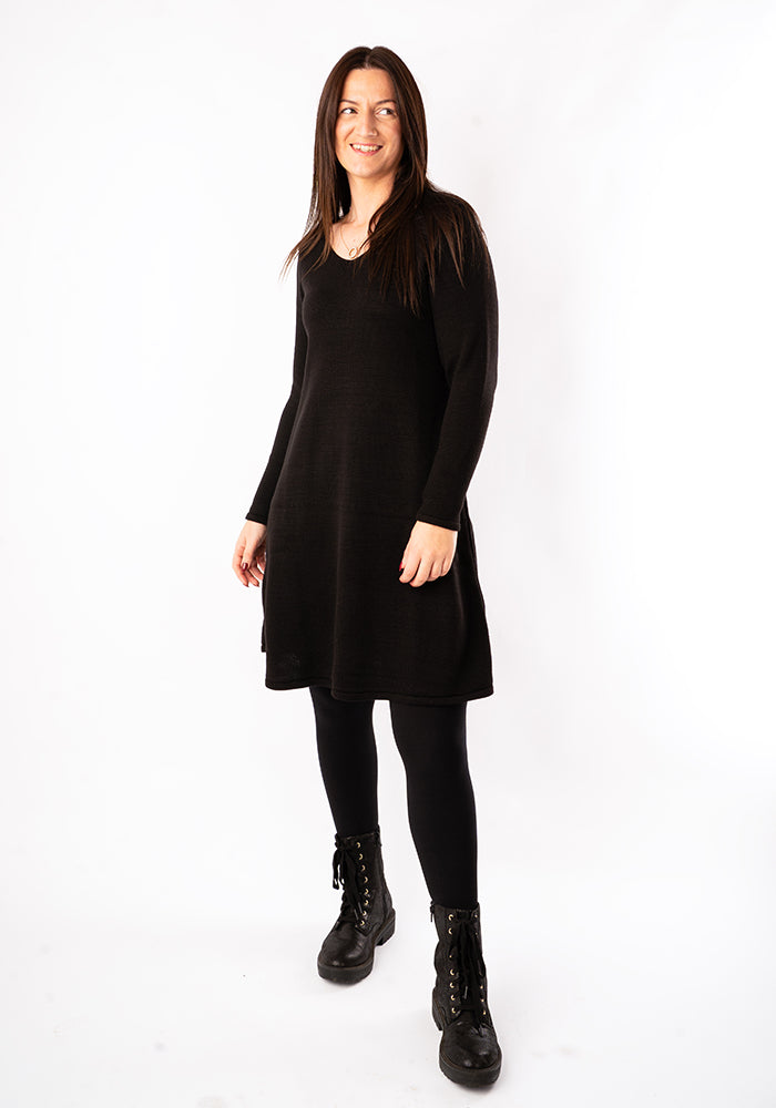 Fifth angle of Black Knitted Dress