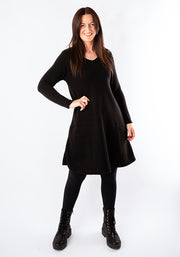 Black Knitted Dress