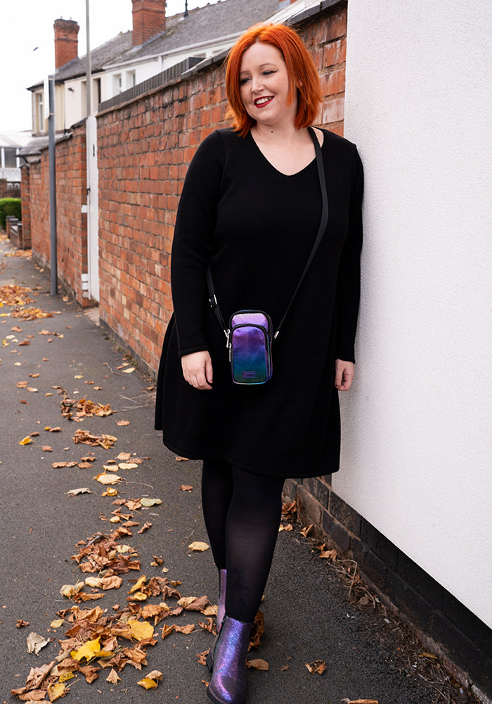 Second angle of Black Knitted Dress