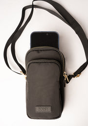 Popsy Black Phone Pocket Bag