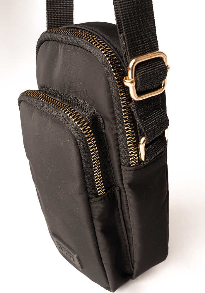 Popsy Black Phone Pocket Bag