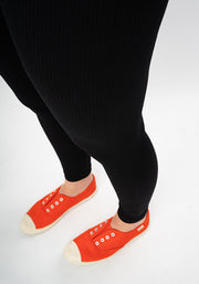 Black Ribbed Popsy Leggings