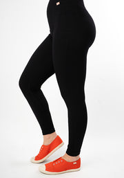 Black Ribbed Popsy Leggings