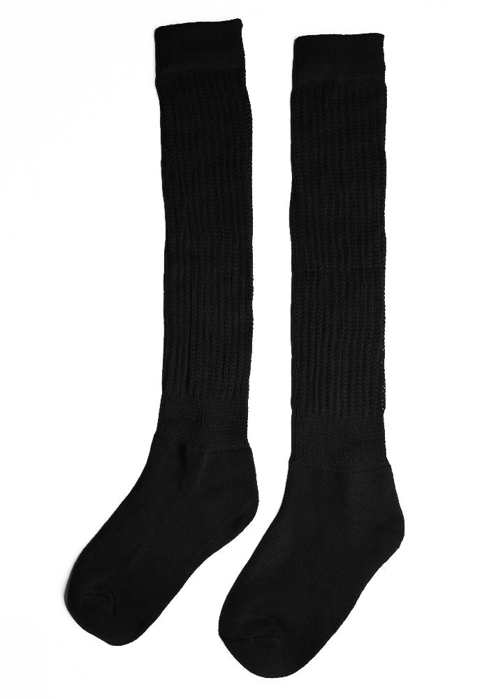 Black Slouchy Boots Socks