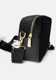 Black Sparkle Camera Bag