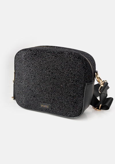 Black Sparkle Camera Bag