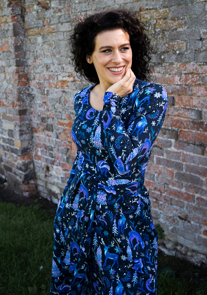 Blessings Magical Woodland Print Cotton Dress