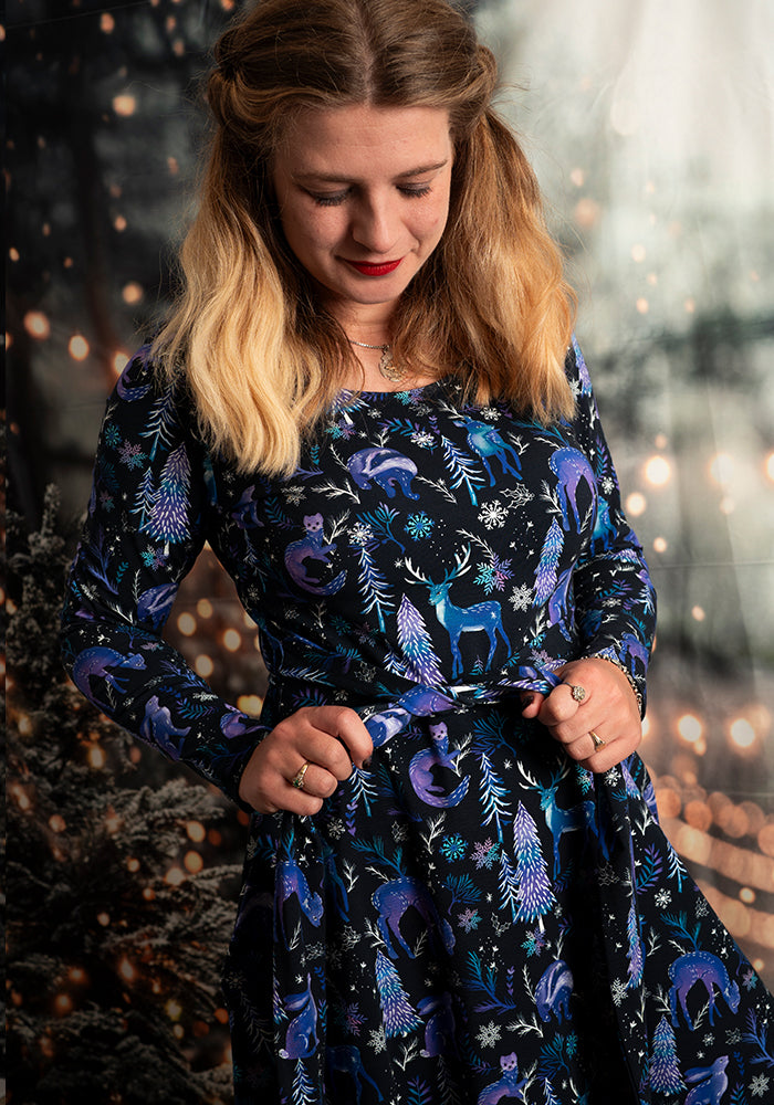 Blessings Magical Woodland Print Cotton Dress