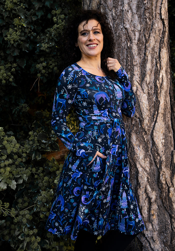 Blessings Magical Woodland Print Cotton Dress