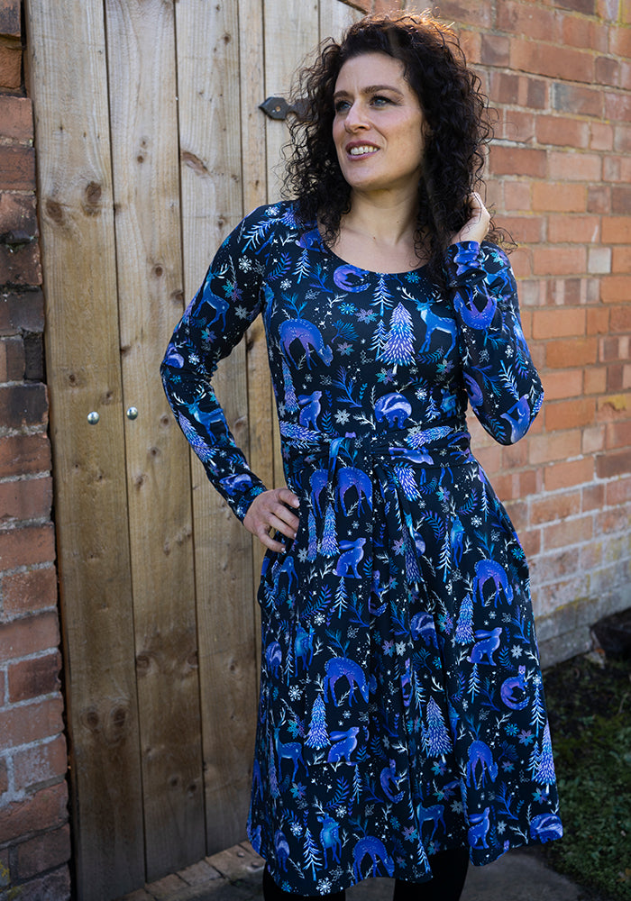 Blessings Magical Woodland Print Cotton Dress