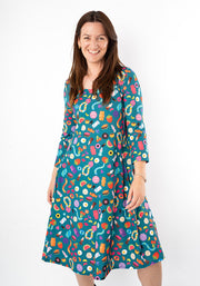 Bonnibel Retro Sweets Print Trapeze Dress