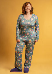 Bonnie Floral Tea Cup Print Pyjama Set
