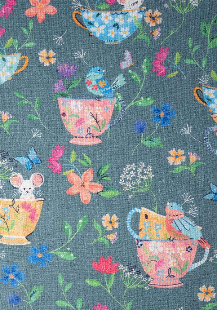 Carina Floral Tea Cup Print Nightshirt