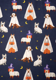 Boo Ghost Dogs Print Dress