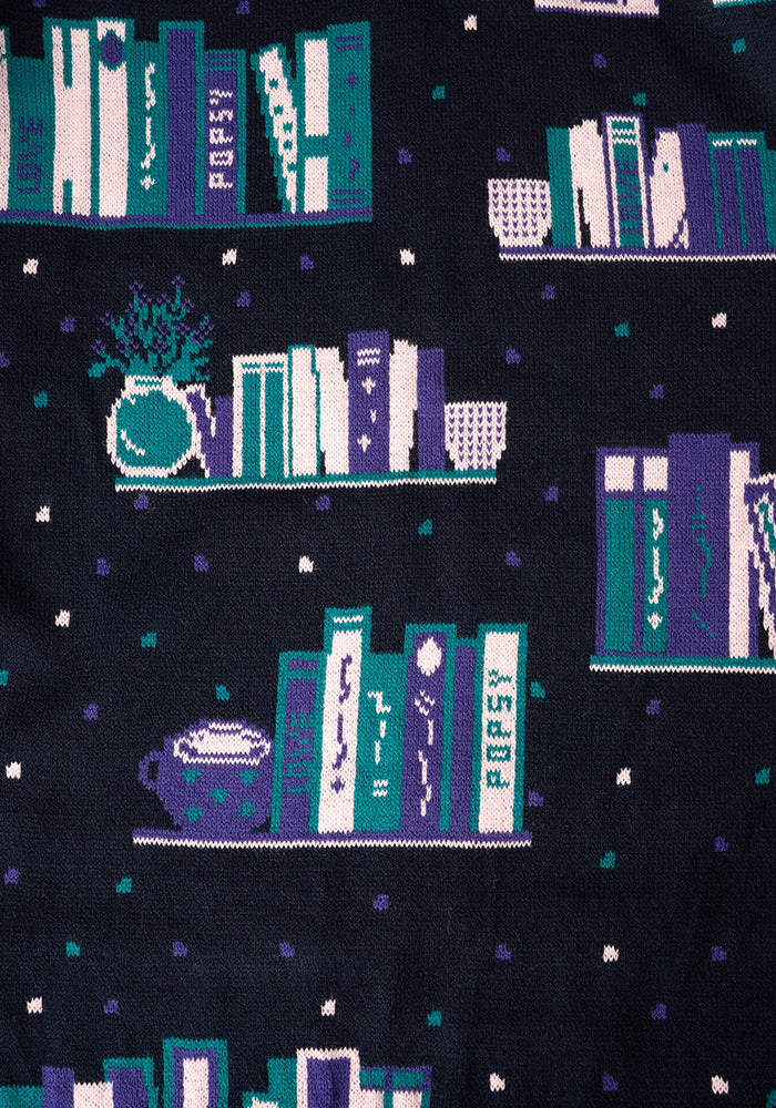 Second angle of Books Cardigan