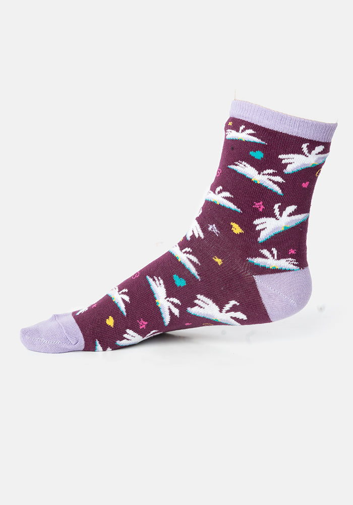 3 Pack Pages, Rainbow & Pencil Knit Socks