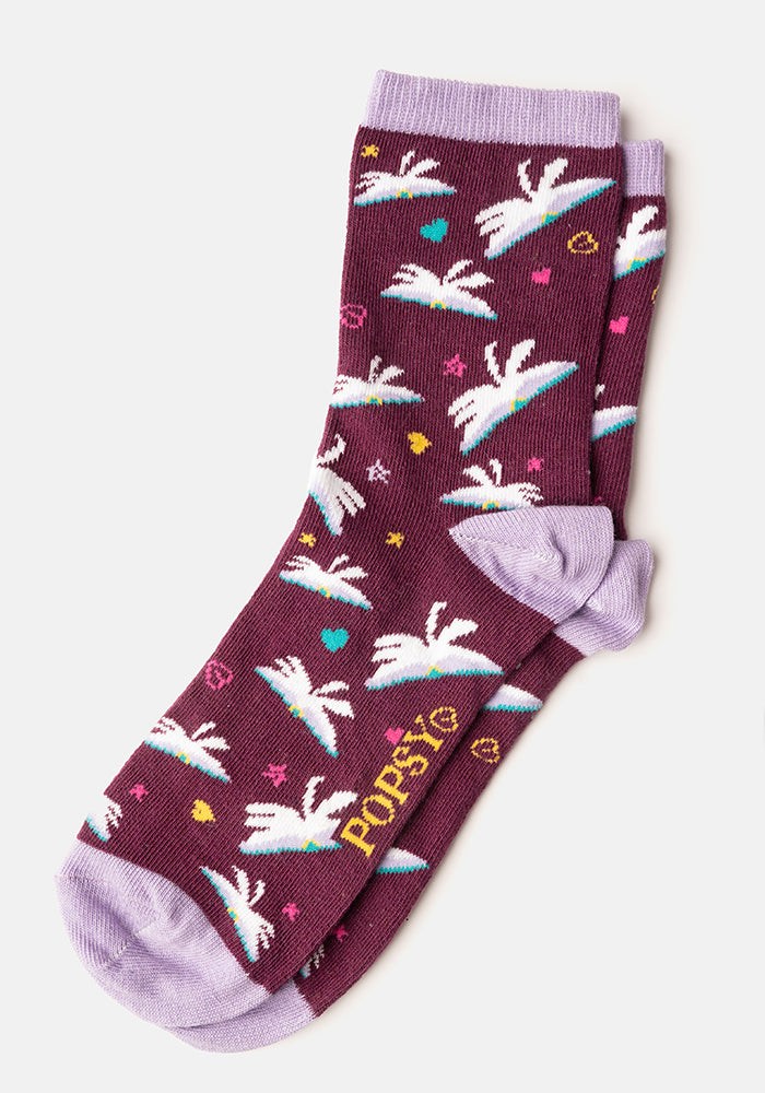 3 Pack Pages, Rainbow & Pencil Knit Socks