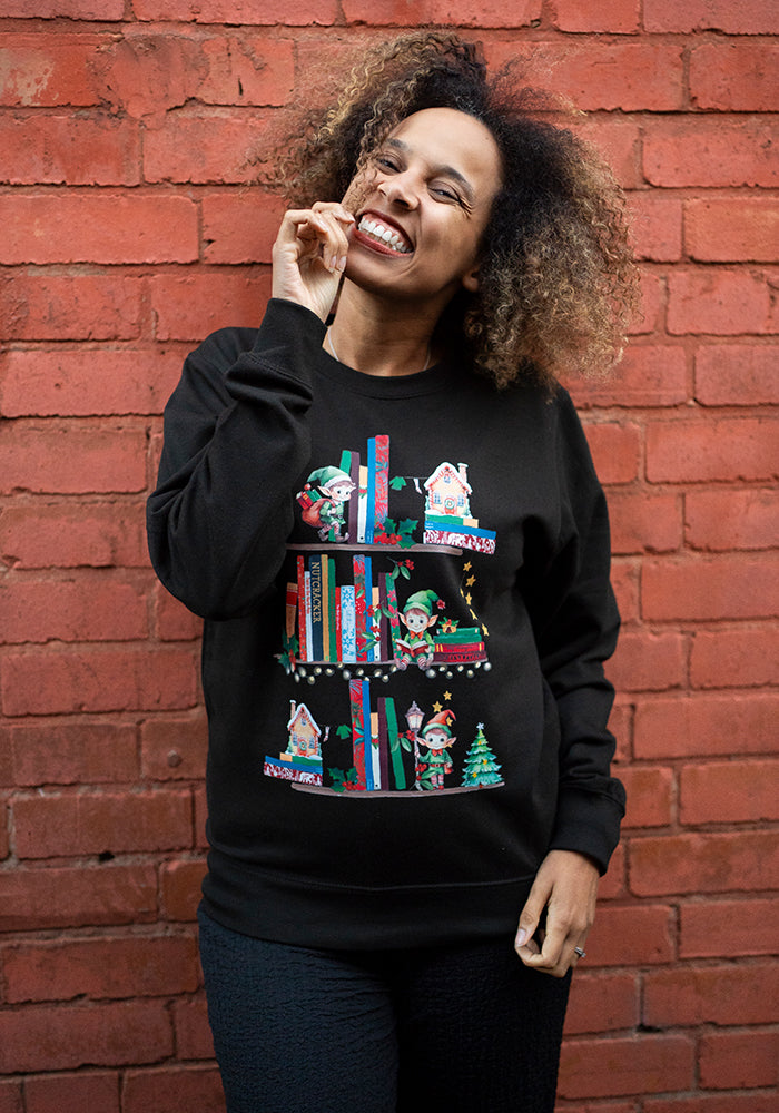 Elves Print Sweatshirt