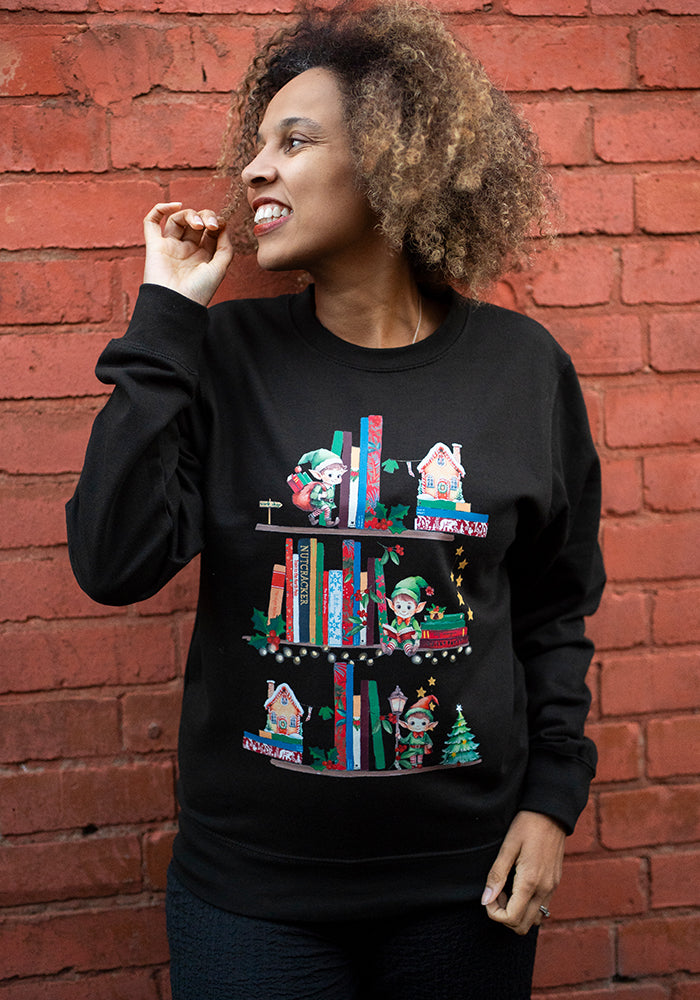 Elves Print Sweatshirt