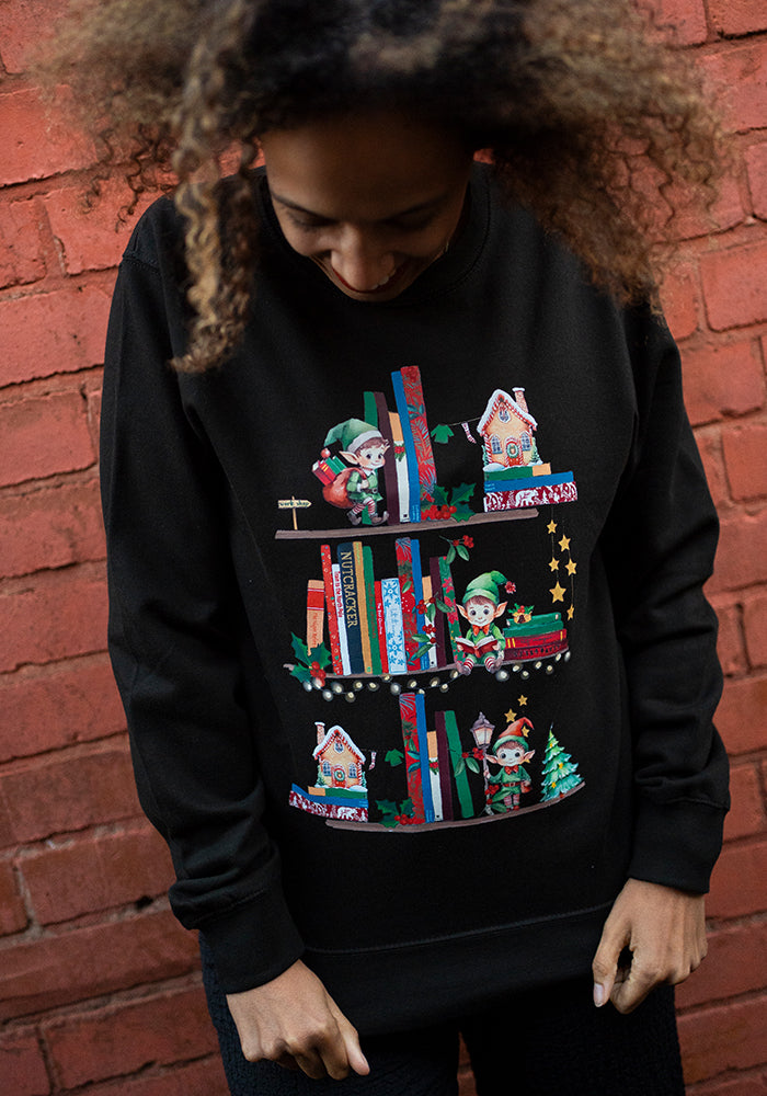 Elves Print Sweatshirt