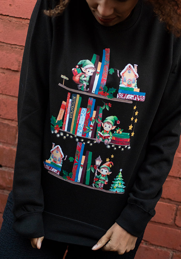 Elves Print Sweatshirt