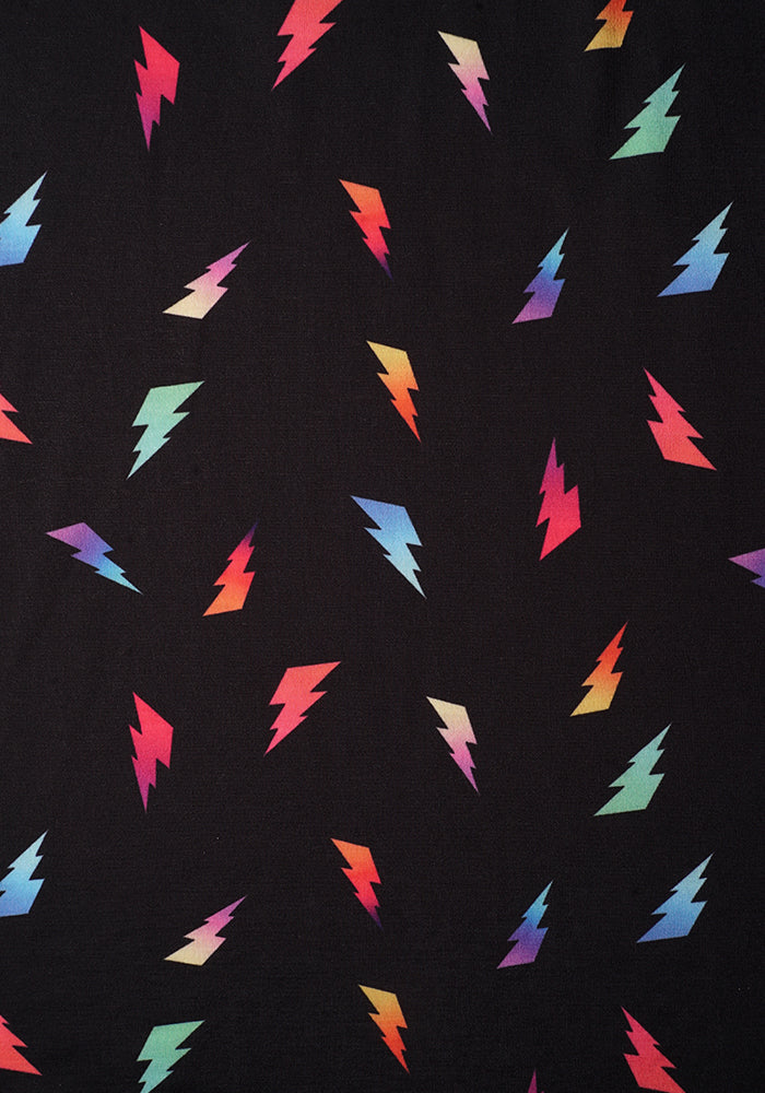 Second angle of Rina Lightning Bolt Print Full Length Trousers