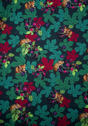 Bradley Blackberry & Mouse Print Cotton Midi Dress