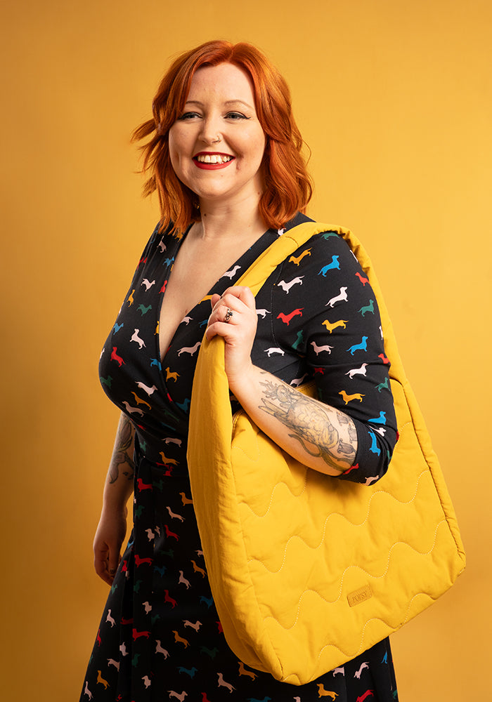 Fifth angle of Bray Sausage Dog Print Cotton Midi Dress