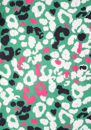 Bree Green Animal Print Dress