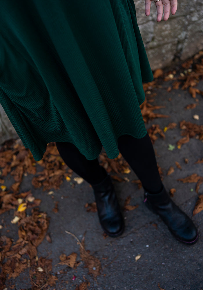 Brenner Bottle Green Turtle Neck A Line Tunic