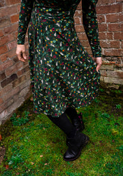 Briar Green Rabbit Print Cotton Dress